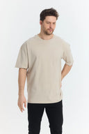 Oversize T-Shirt 24/1 - Taş