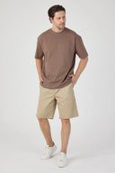 Oversize T-Shirt 30/2 - Sütlü Kahve