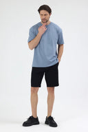 Oversize T-Shirt 30/2 - Prada Mavi