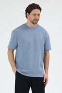 Oversize T-Shirt 30/2 - Prada Mavi