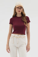Basic Crop - Bordo