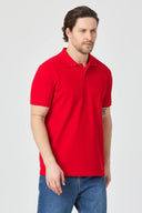Polo Yaka T-Shirt - Kırmızı