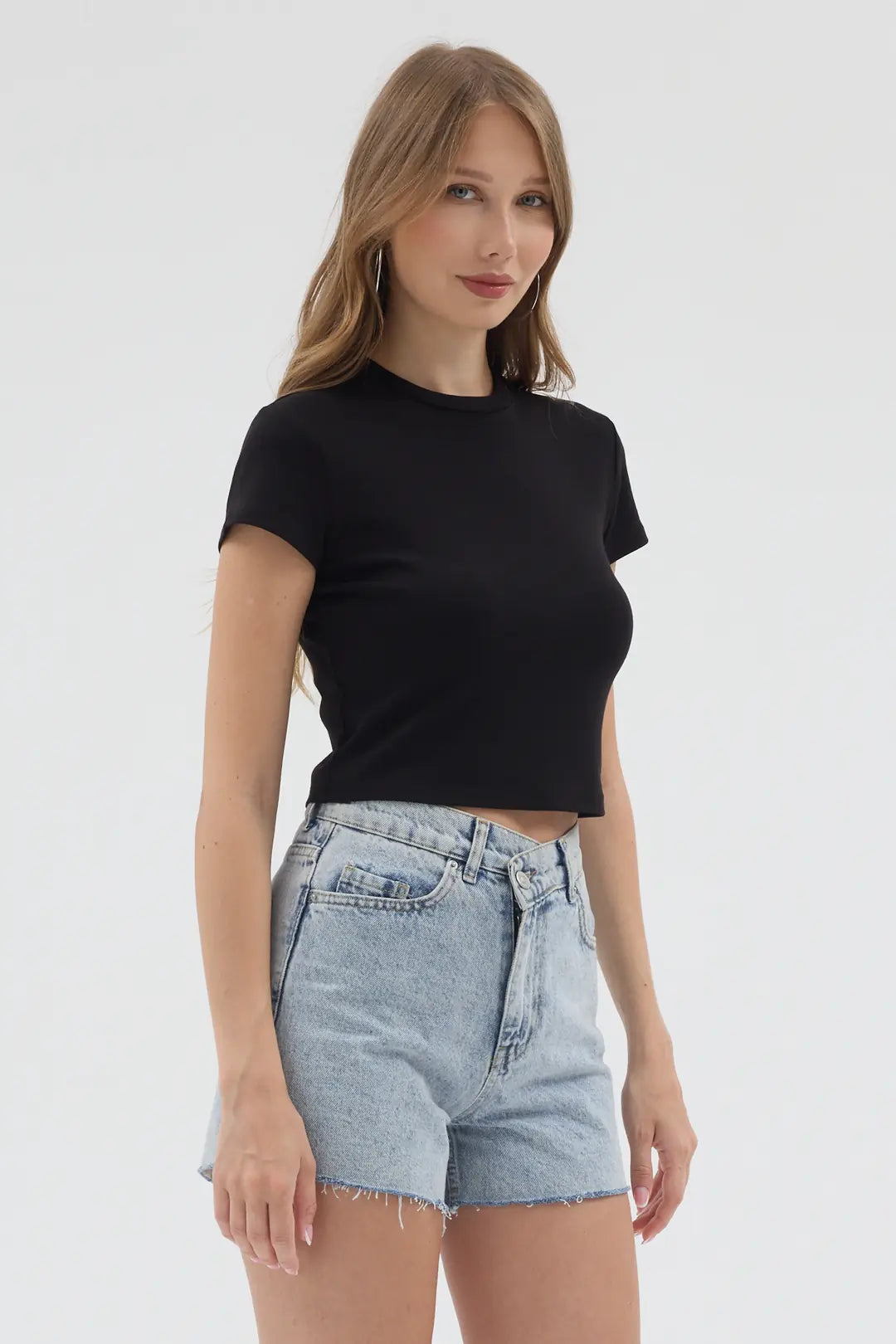 Basic Crop - Siyah