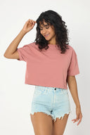 Oversize Crop - Pembe