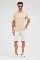 Polo Yaka T-Shirt - Bej