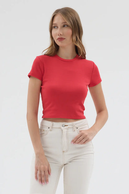 Basic Crop - Kırmızı