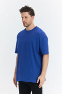 Oversize T-Shirt 24/1 - Sax Mavi