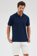 Polo Yaka T-Shirt - İndigo