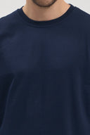Uzun Kollu T-Shirt - Lacivert