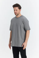 Oversize T-Shirt 24/1 - Gri