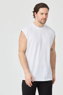 Fitness Kolsuz T-Shirt - Beyaz