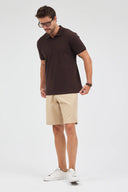 Polo Yaka T-Shirt - Kahve