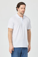 Polo Yaka T-Shirt - Beyaz