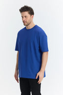 Oversize T-Shirt 24/1 - Sax Mavi