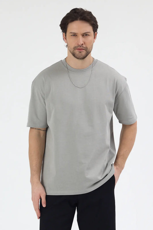 Oversize T-Shirt 30/2 - Boyalı Gri