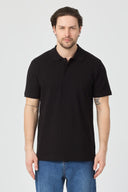 Polo Yaka T-Shirt - Siyah