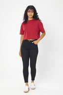 Oversize Crop - Bordo