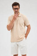 Polo Yaka T-Shirt - Bej