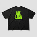 Me Liga Oversize T-Shirt - Siyah