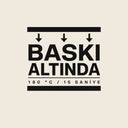 Baskı Altında Oversize Tişört - Krem