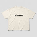 Mürekkep Oversize T-Shirt - Krem