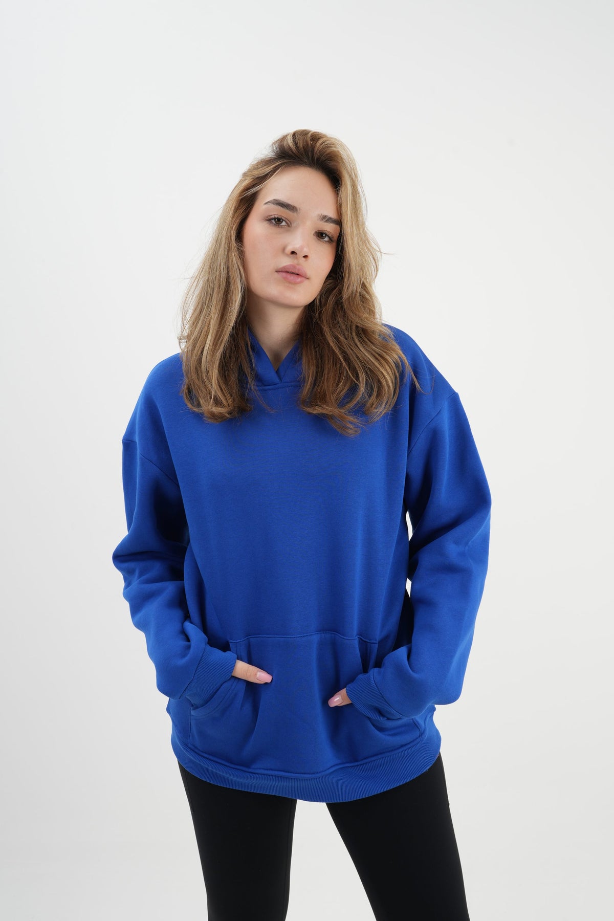 Hoodie - Sax Mavi