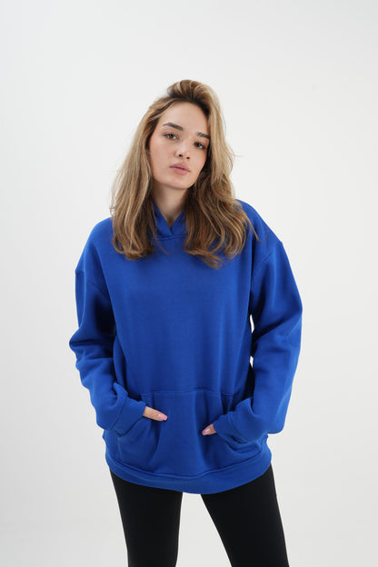 Hoodie - Sax Mavi