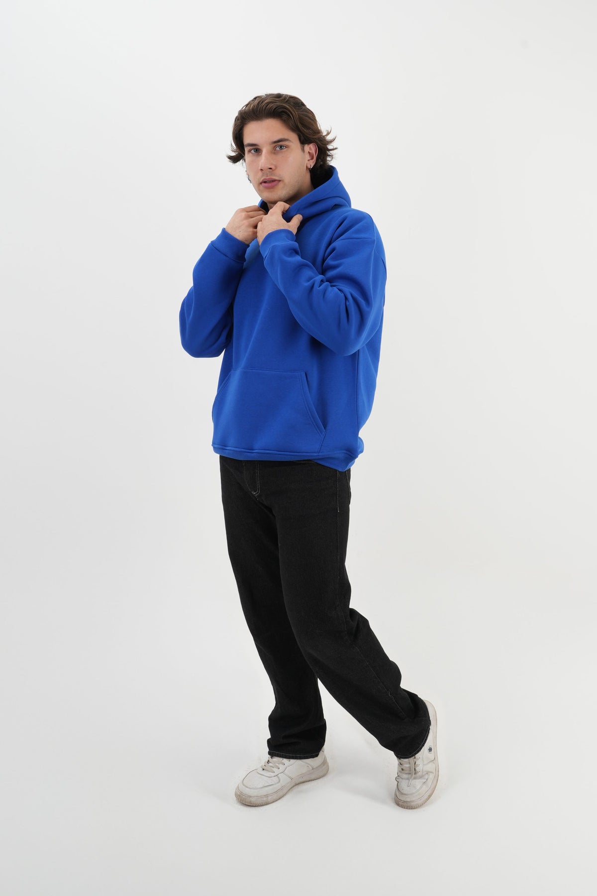 Hoodie - Sax Mavi