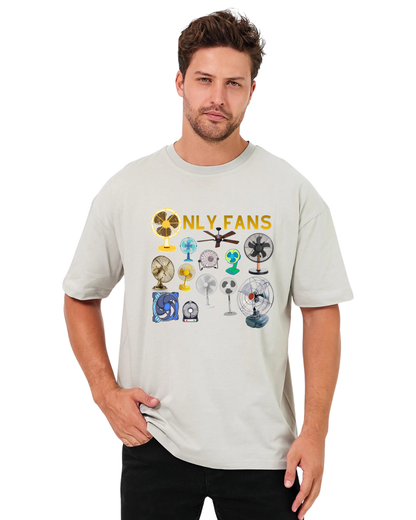 Only Fans Oversize T-Shirt - Taş