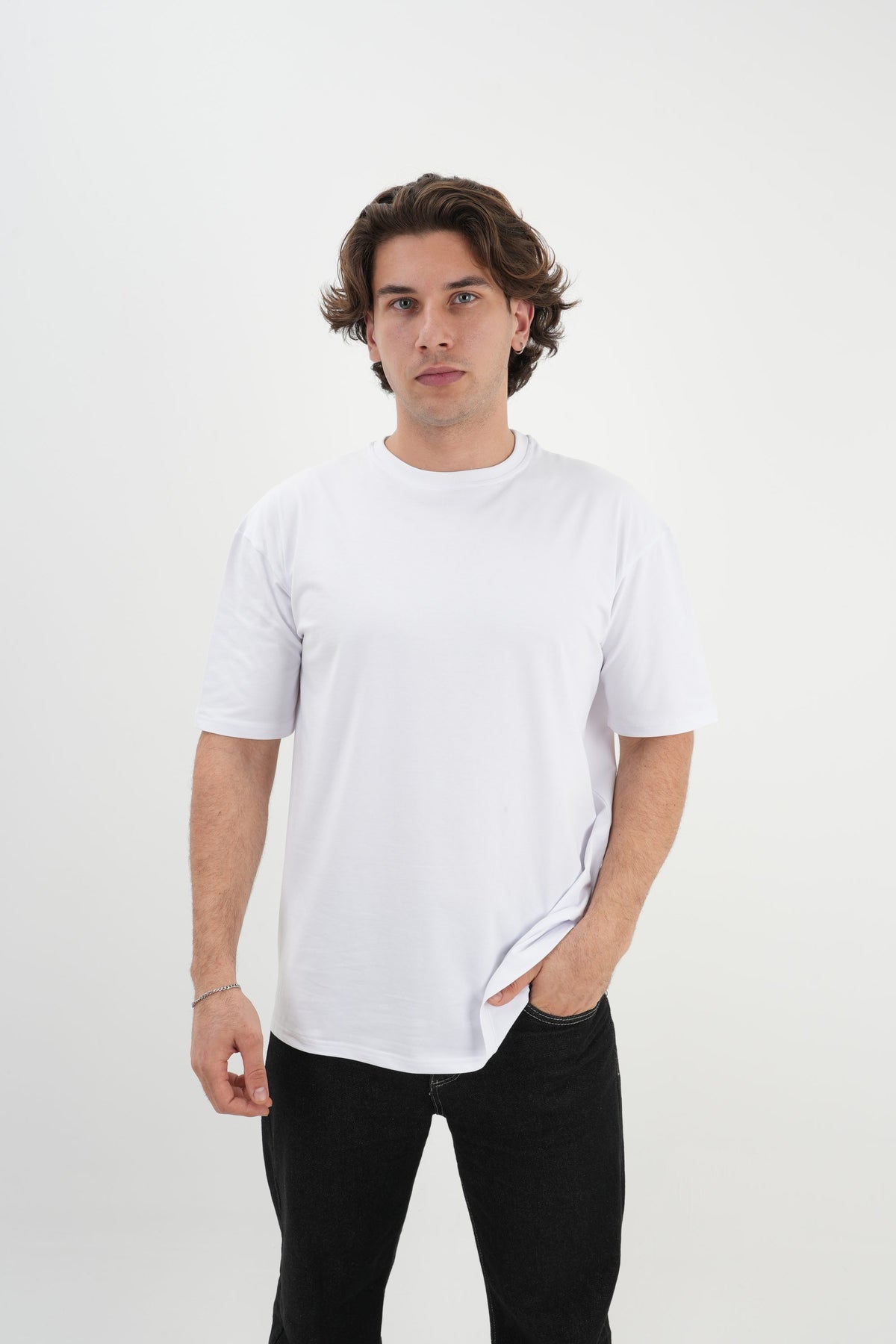Oversize T-Shirt 24/1 - Beyaz