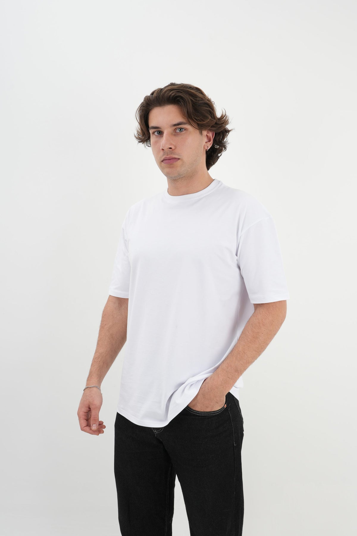Oversize T-Shirt 24/1 - Beyaz