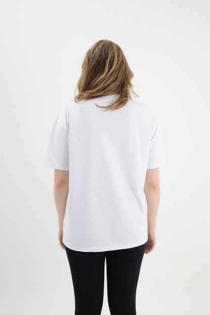 Oversize T-Shirt 24/1 - Beyaz