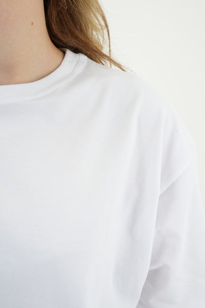 Oversize T-Shirt 24/1 - Beyaz