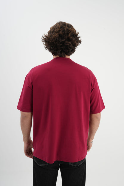 Oversize T-Shirt 24/1 - Bordo