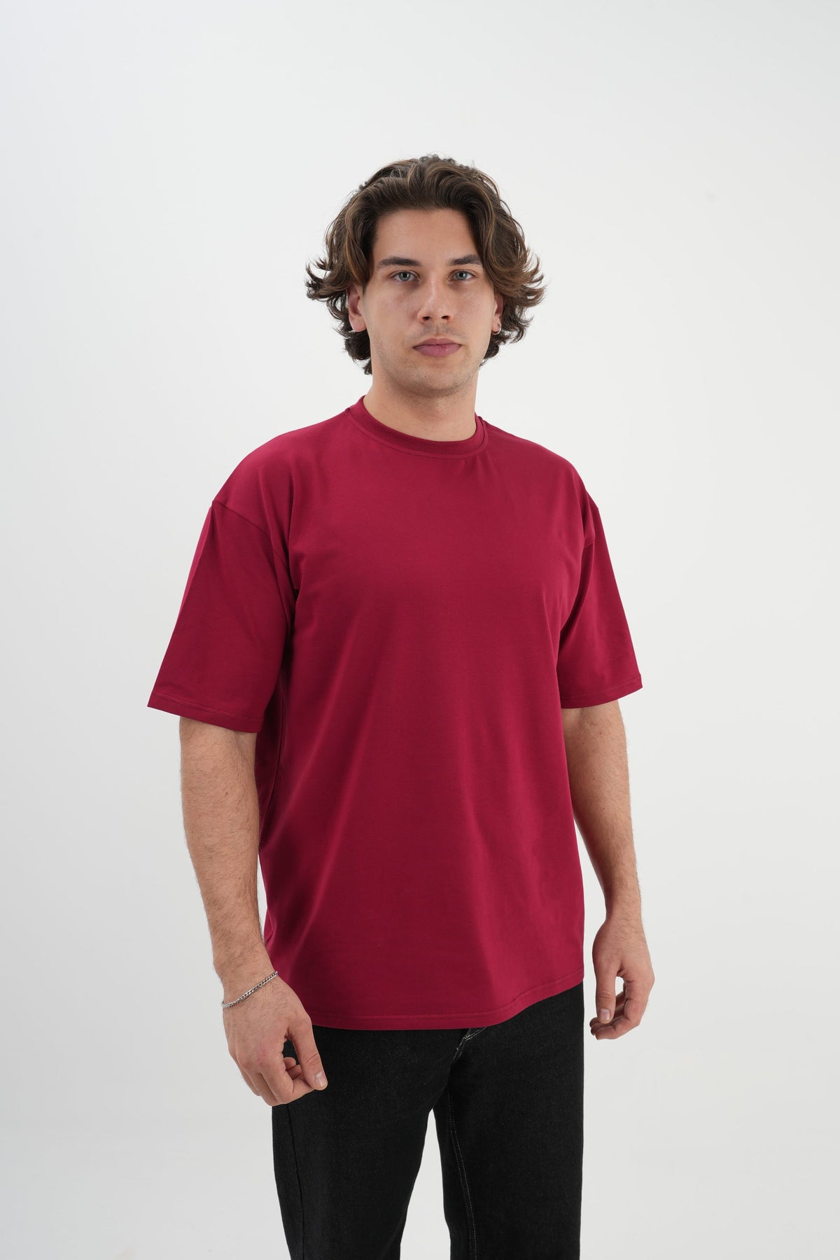 Oversize T-Shirt 24/1 - Bordo