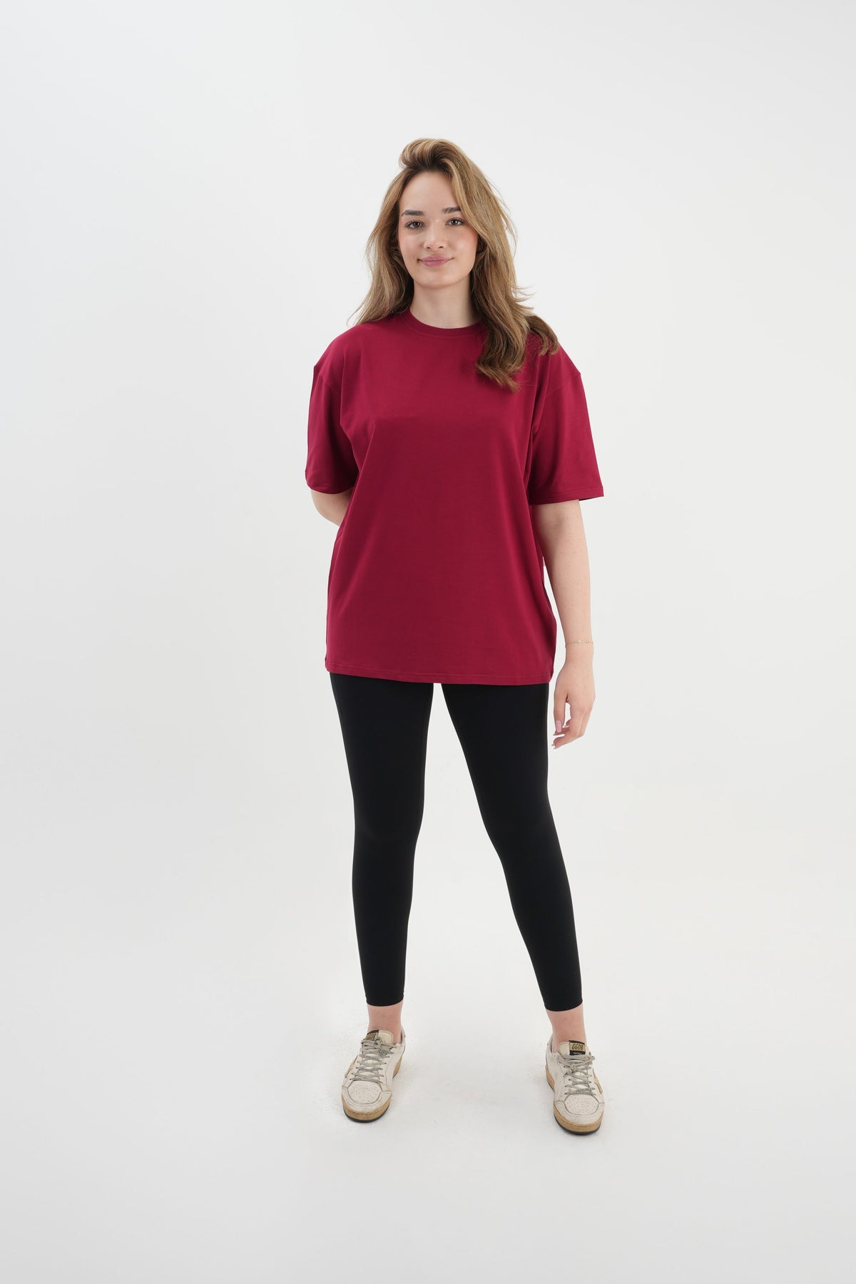 Oversize T-Shirt 24/1 - Bordo