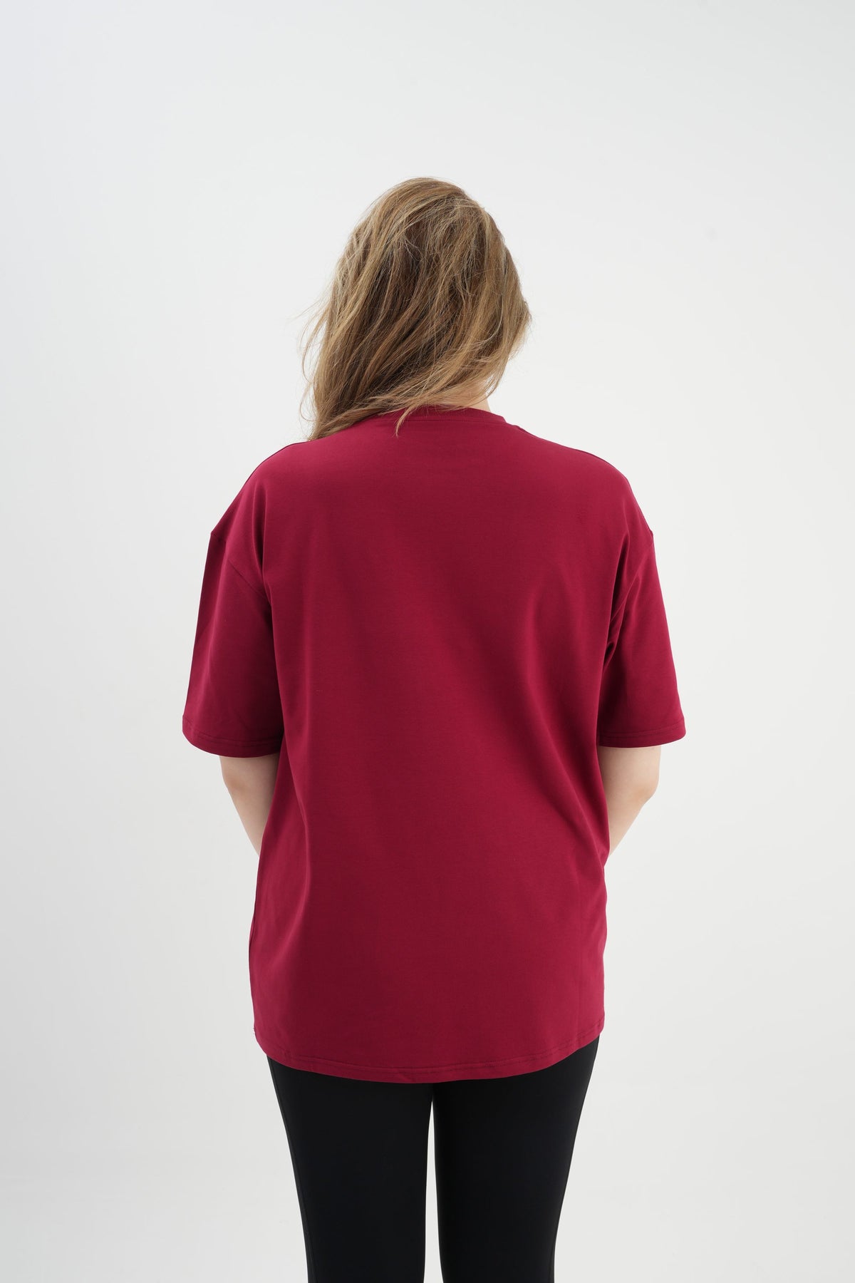Oversize T-Shirt 24/1 - Bordo