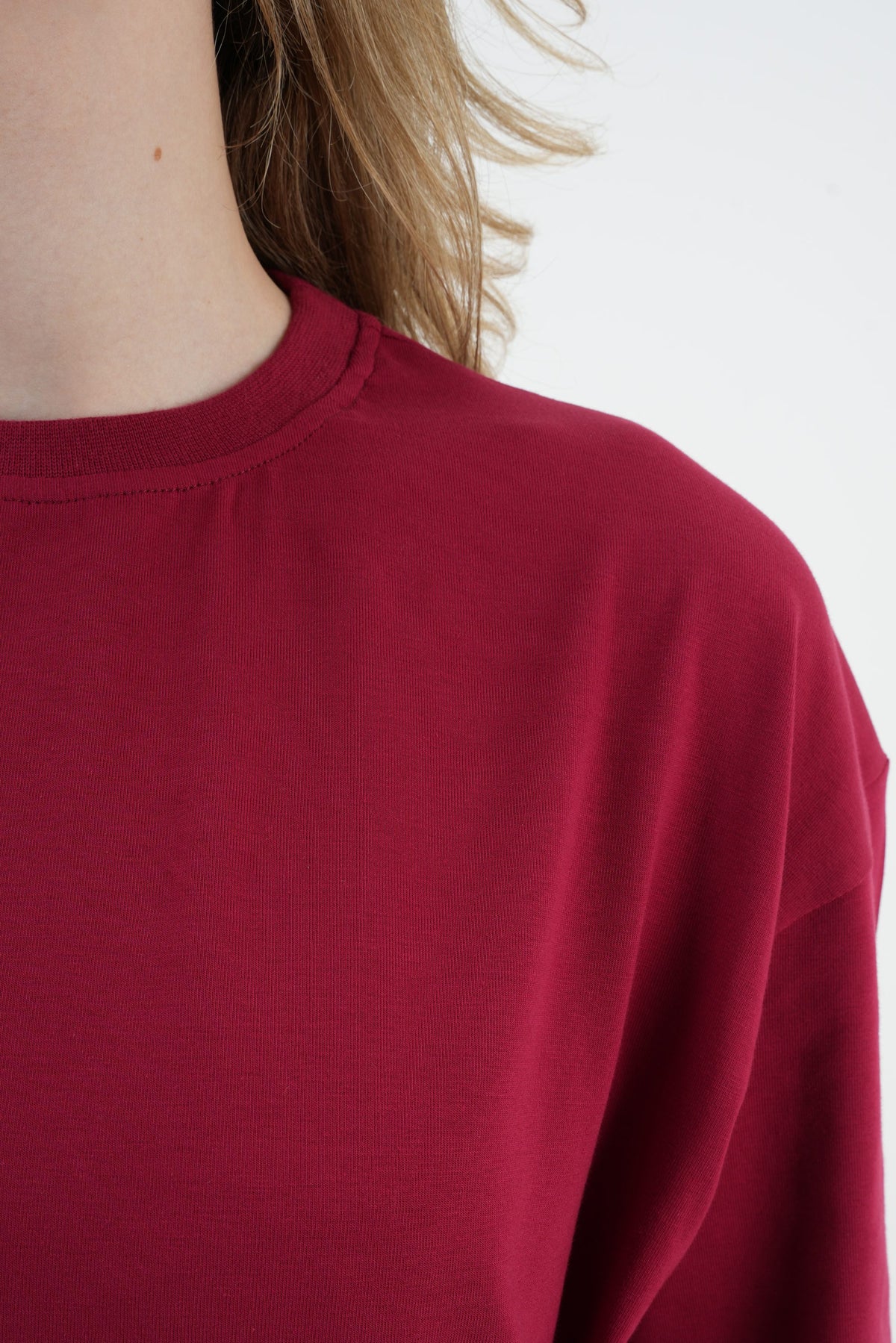 Oversize T-Shirt 24/1 - Bordo