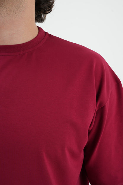 Oversize T-Shirt 24/1 - Bordo