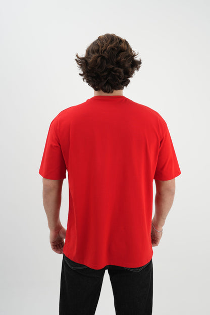 Oversize T-Shirt 24/1 - Kırmızı