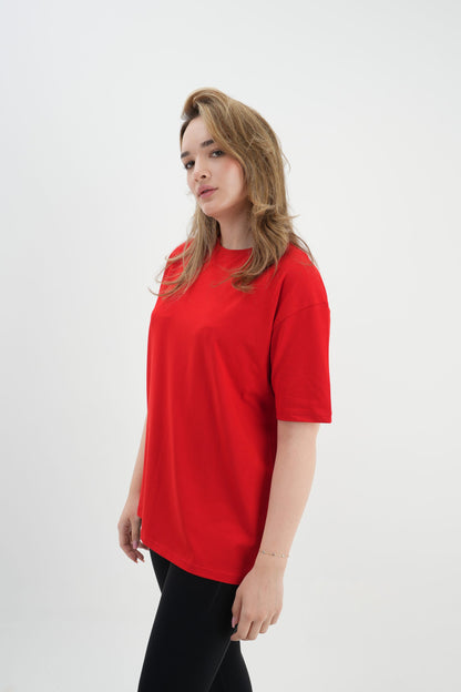 Oversize T-Shirt 24/1 - Kırmızı
