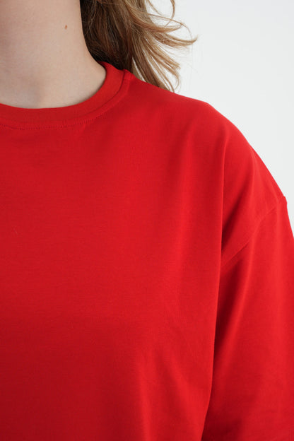 Oversize T-Shirt 24/1 - Kırmızı