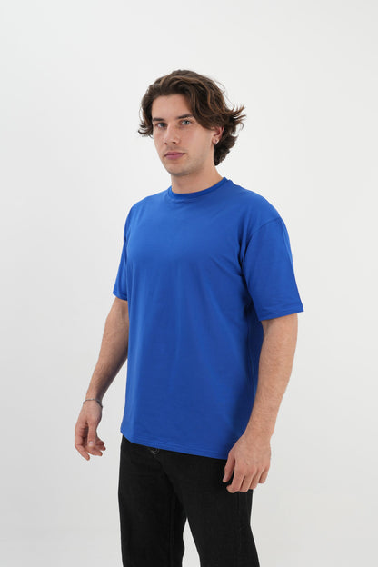 Oversize T-Shirt 24/1 - Sax Mavi