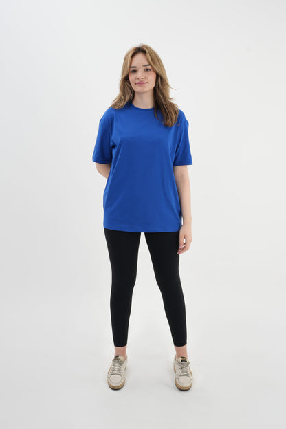 Oversize T-Shirt 24/1 - Sax Mavi