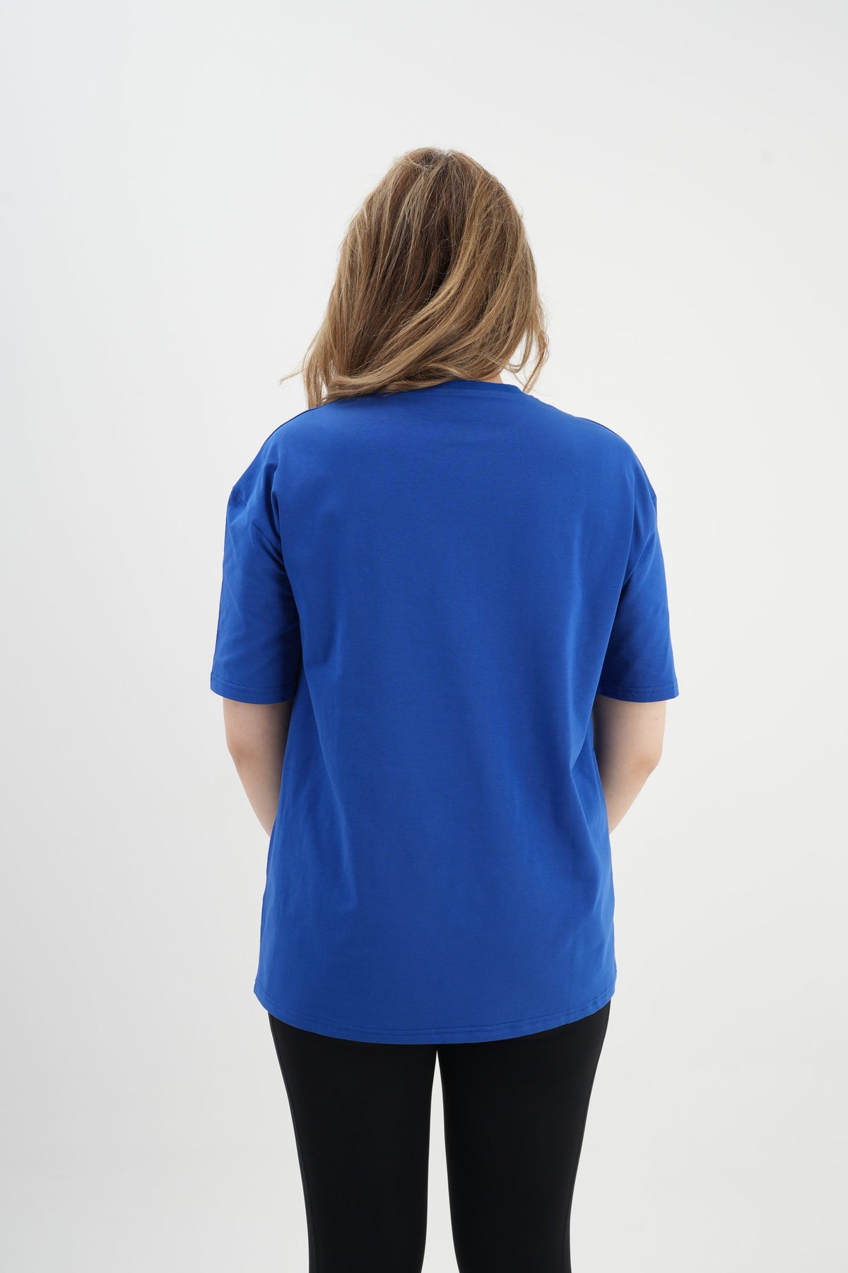 Oversize T-Shirt 24/1 - Sax Mavi