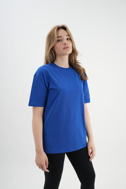 Oversize T-Shirt 24/1 - Sax Mavi