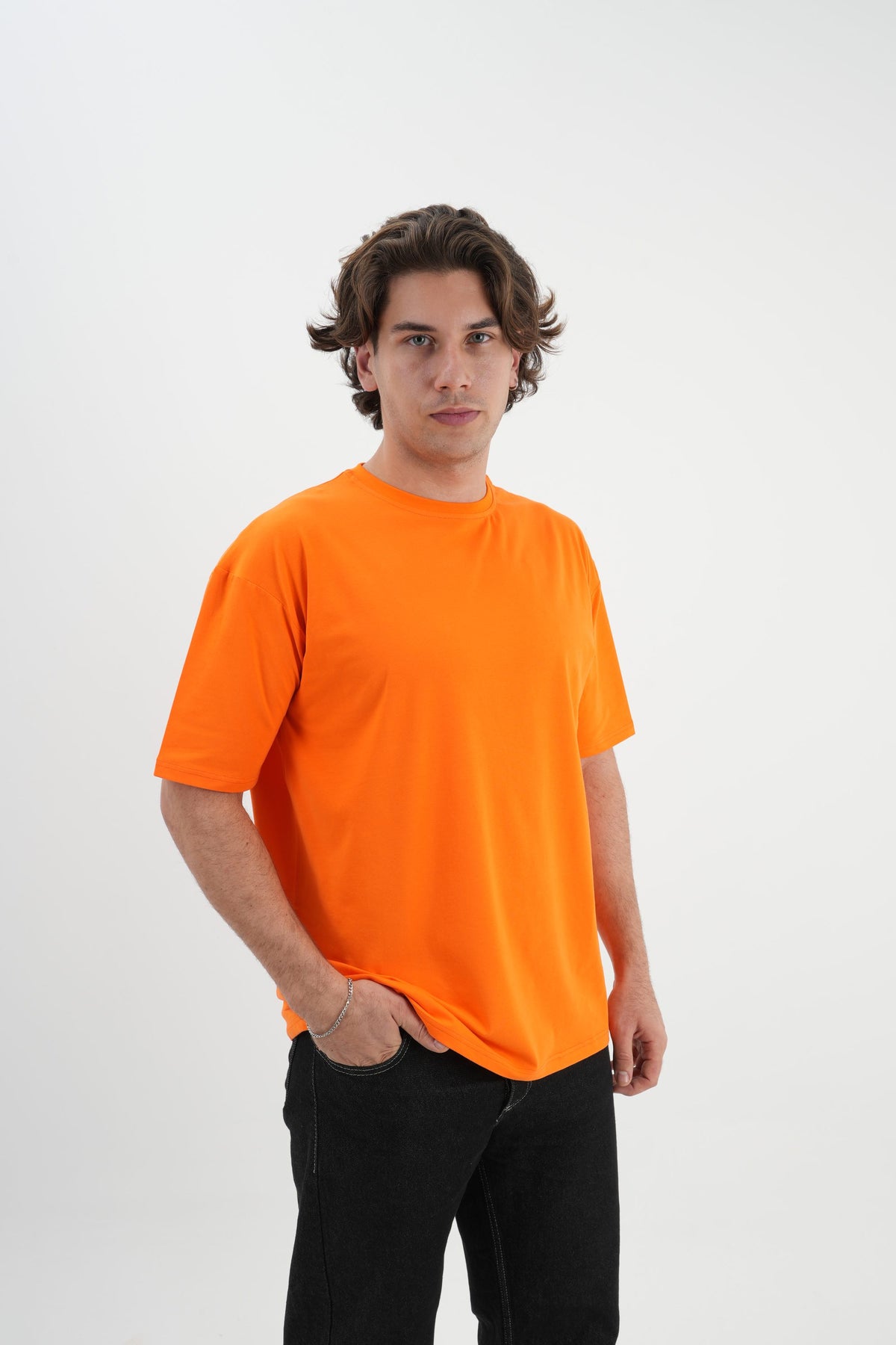 Oversize T-Shirt 24/1 - Turuncu