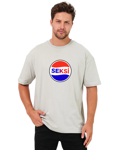 Seksi Oversize T-Shirt - Taş