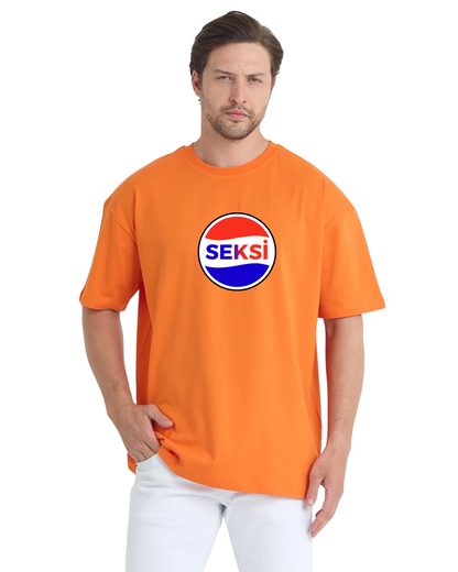 Seksi Oversize T-Shirt - Turuncu