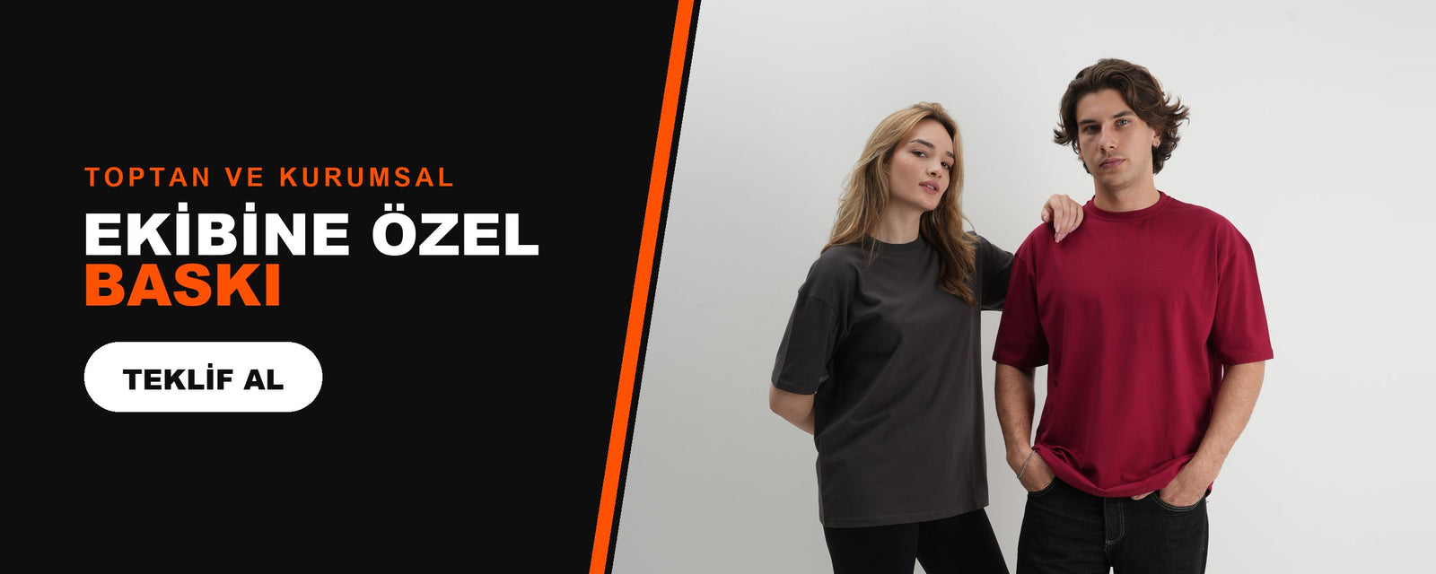 Toptan ve kurumsal: ekibine özel baskı, teklif al